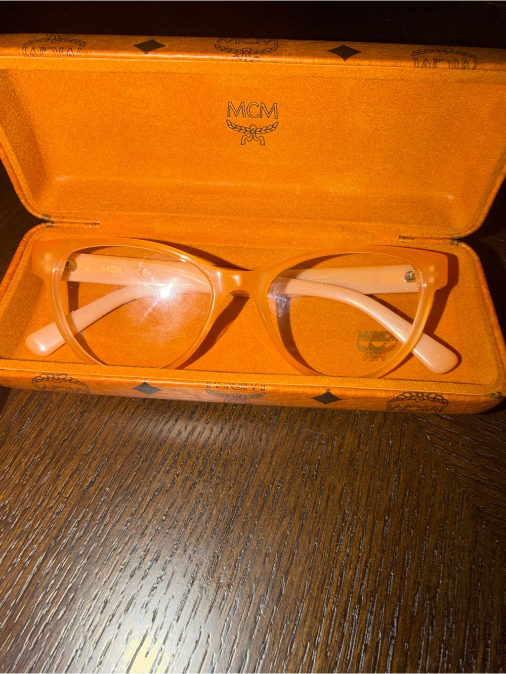 MCM Women's Peach Cat-Eye Glasses